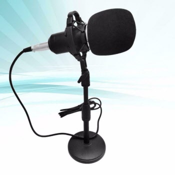 Vestiging Bevestigen verkopen Studio Condensator Microfoon set compleet, tafel statief, Kabel Etc.